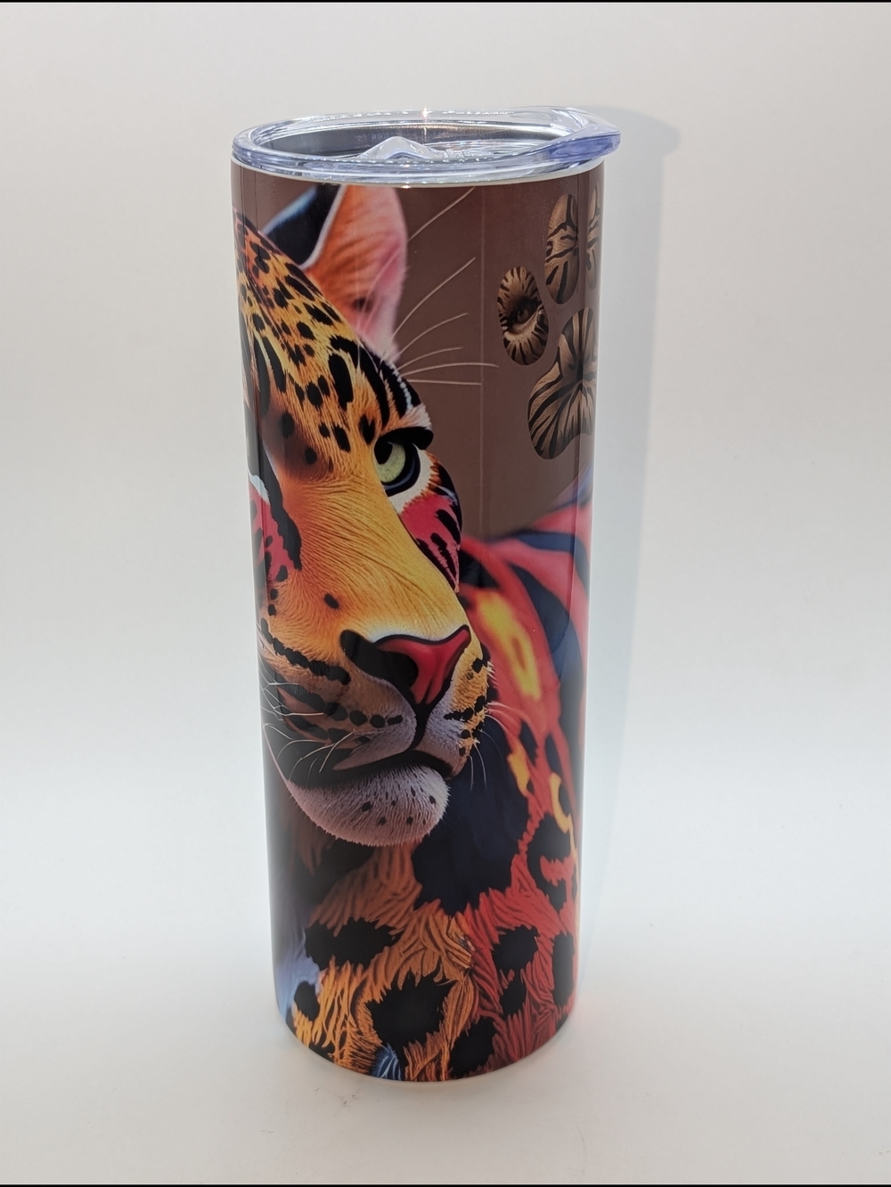 Colorful Leopard Stainless Travel Tumbler - Stainless Steel 20oz -Brandnew-